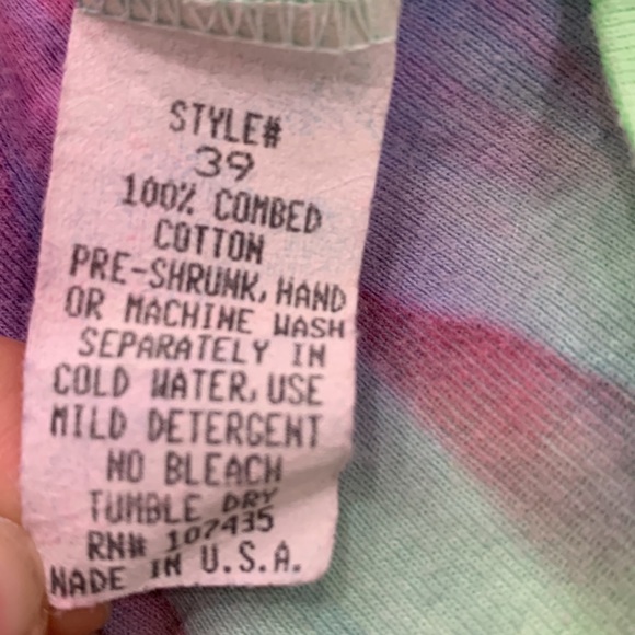 Hard tail forever t shirt. Pink, green blue, and purple. Vintage - Picture 3 of 4